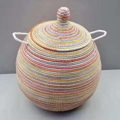 Alibaba vasketøjskurv - Megastor, MULTICOLOR striber