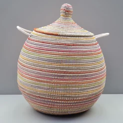 Alibaba vasketøjskurv - Megastor, MULTICOLOR striber