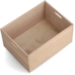 Anker opbevaringskasse i bøgetræ - 40x30 cm HØJ