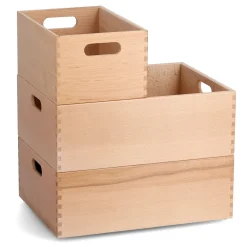 Anker opbevaringskasse i bøgetræ - 40x30 cm. LAV