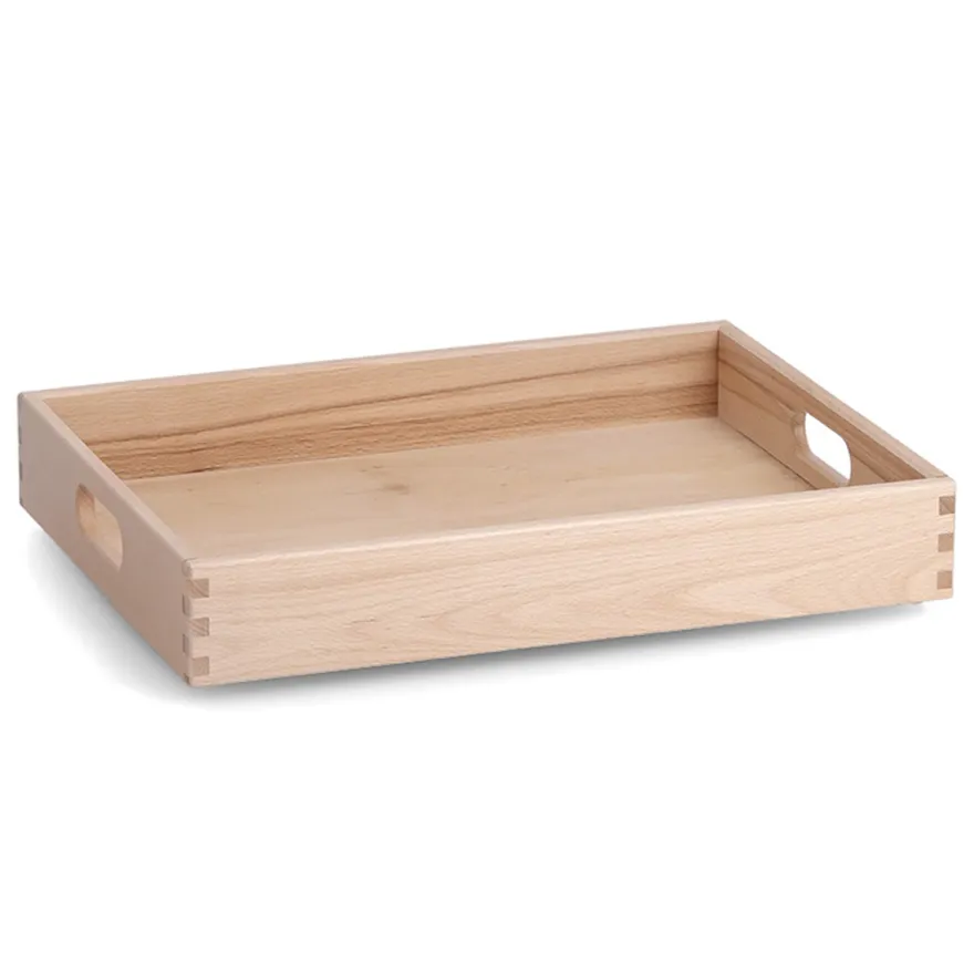 Anker stabelbar bakke i bøgetræ - 40x30 cm.