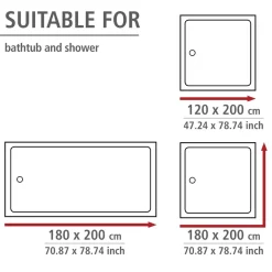 Badeforhæng - Anti-mug 180x200cm - Penny BEIGE