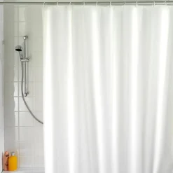 Badeforhæng - SMALT 120x200 cm. - Hvid