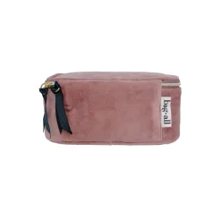 Bag All - Pilletaske, Large - Lyserød Velour