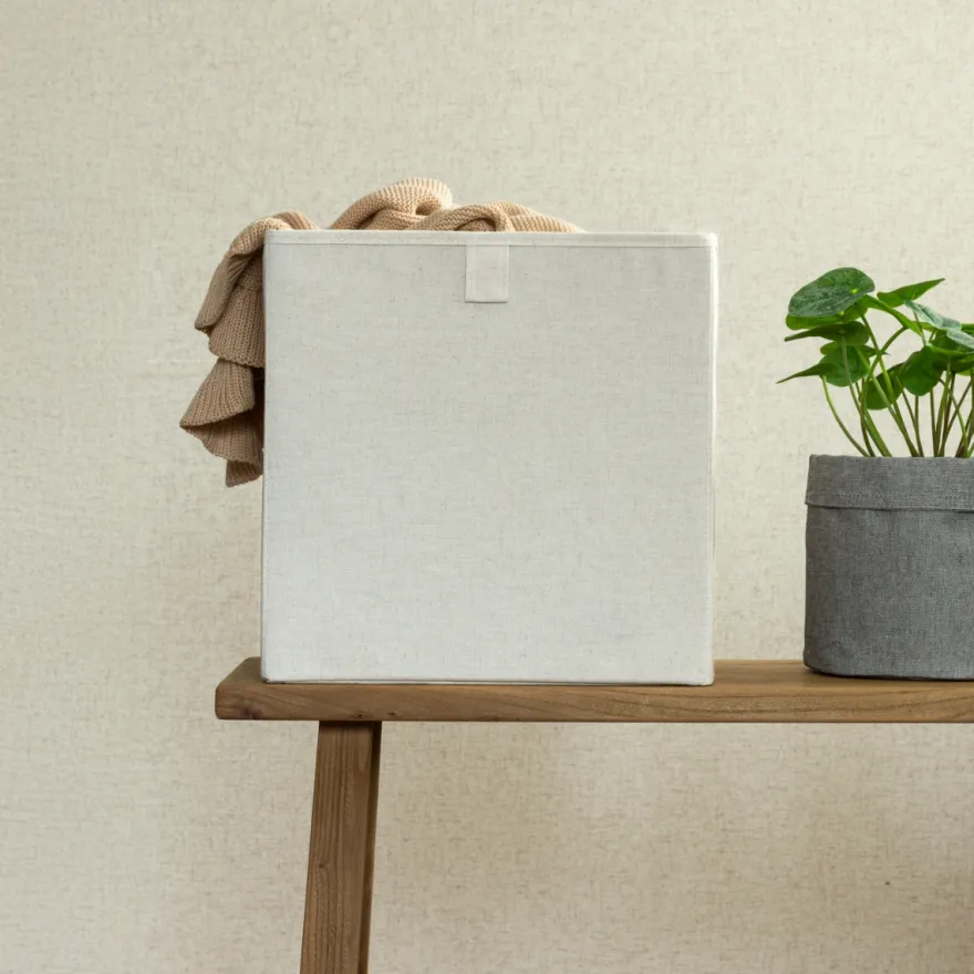 Bigso Box - Gøteborg Cube - Rumdelerkurv i stof, Linen