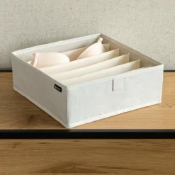Bigso Box - Gøteborg Skuffeopbevaring - 6 rum, Bred - Linen