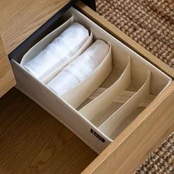 Bigso Box - Gøteborg Skuffeopbevaring - 6 rum, Smal - Beige