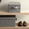 Bigso Box Gøteborg Stofkasse med låg - Small, Grå