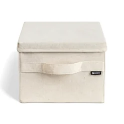 Bigso Box Gøteborg Stofkasse med låg - Small, Linen