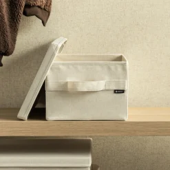 Bigso Box Gøteborg Stofkasse med låg - Small, Linen