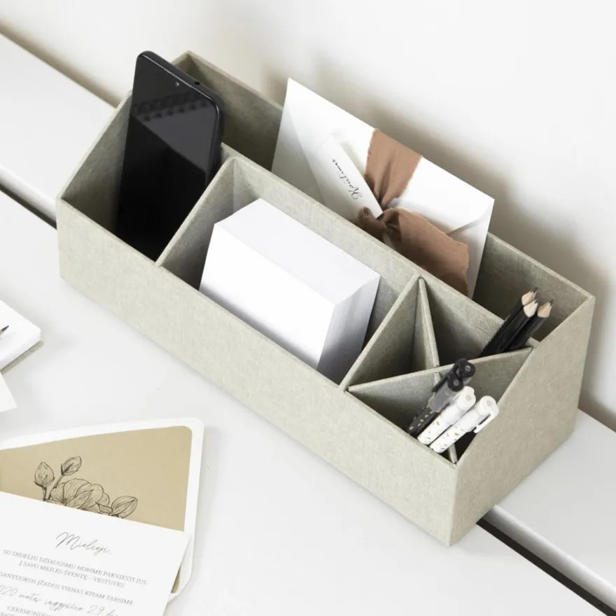 Bigso Box of Sweden - Elisa skrivebordsorganiser, Linen