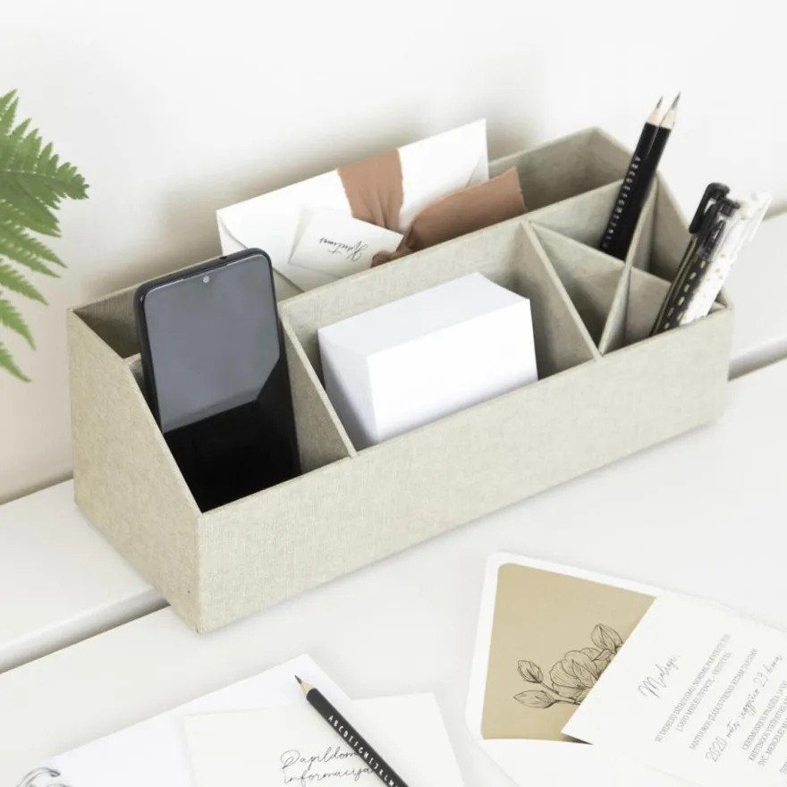 Bigso Box of Sweden - Elisa skrivebordsorganiser, Linen