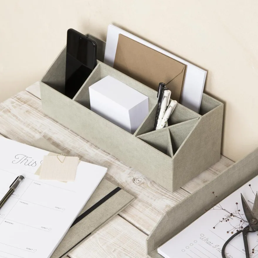 Bigso Box of Sweden - Elisa skrivebordsorganiser, Linen