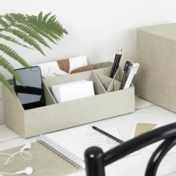 Bigso Box of Sweden - Elisa skrivebordsorganiser, Linen