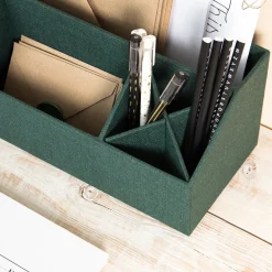 Bigso Box of Sweden - Elisa skrivebordsorganizer, Mørkegrøn