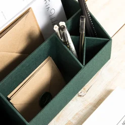 Bigso Box of Sweden - Elisa skrivebordsorganizer, Mørkegrøn
