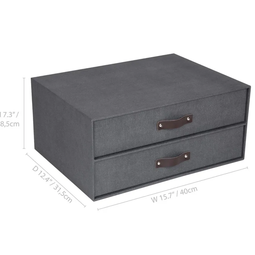 Bigso Box of Sweden - Elton skuffedarium, sort