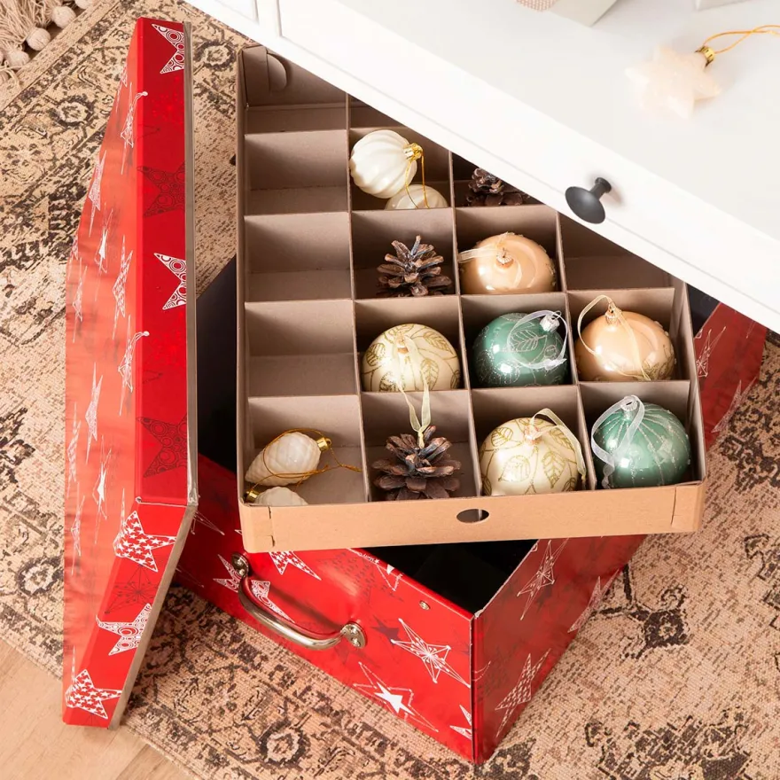 Bigso Box of Sweden - Engla Box til Julepynt - Christmas Red