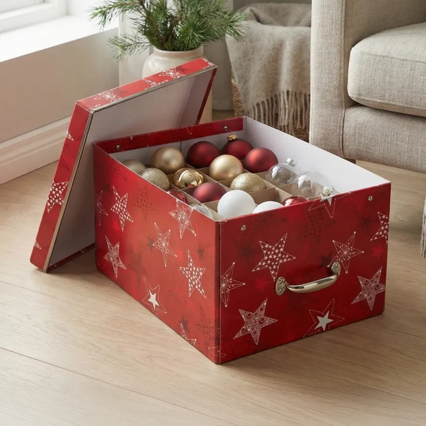 Bigso Box of Sweden - Engla Box til Julepynt - Christmas Red