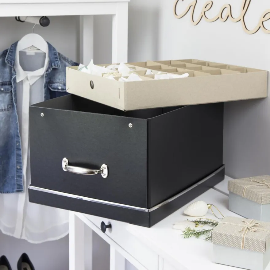 Bigso Box of Sweden - Engla Box til Julepynt. Sort