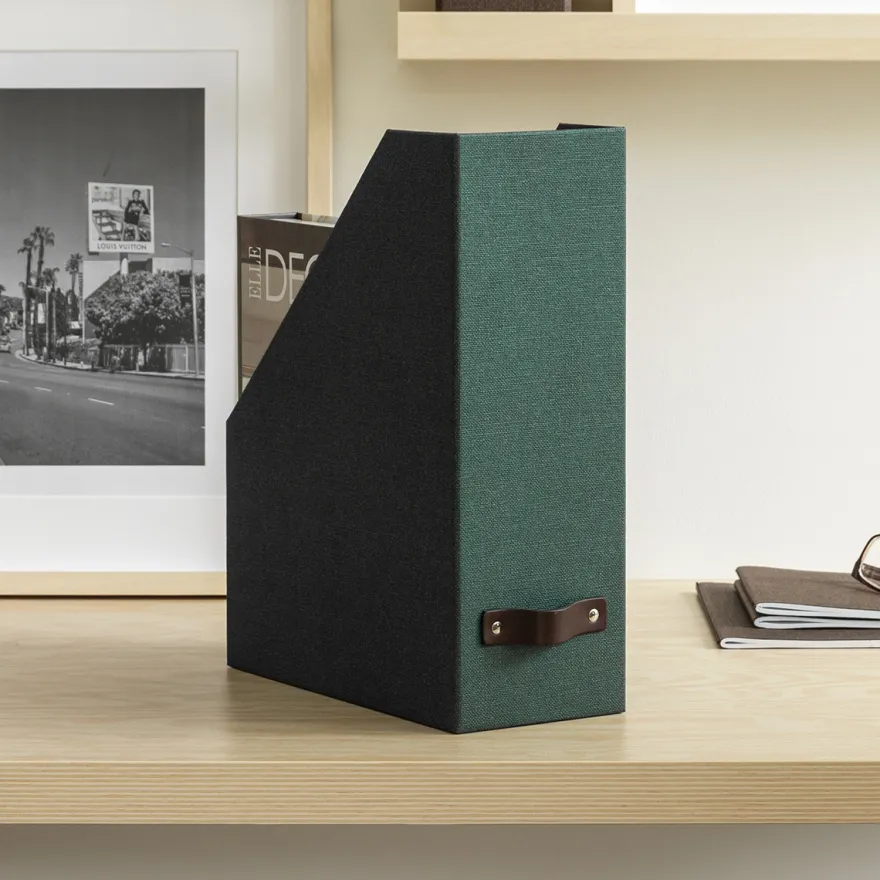 Bigso Box of Sweden - Estelle - Magasinholder, Mørkegrøn