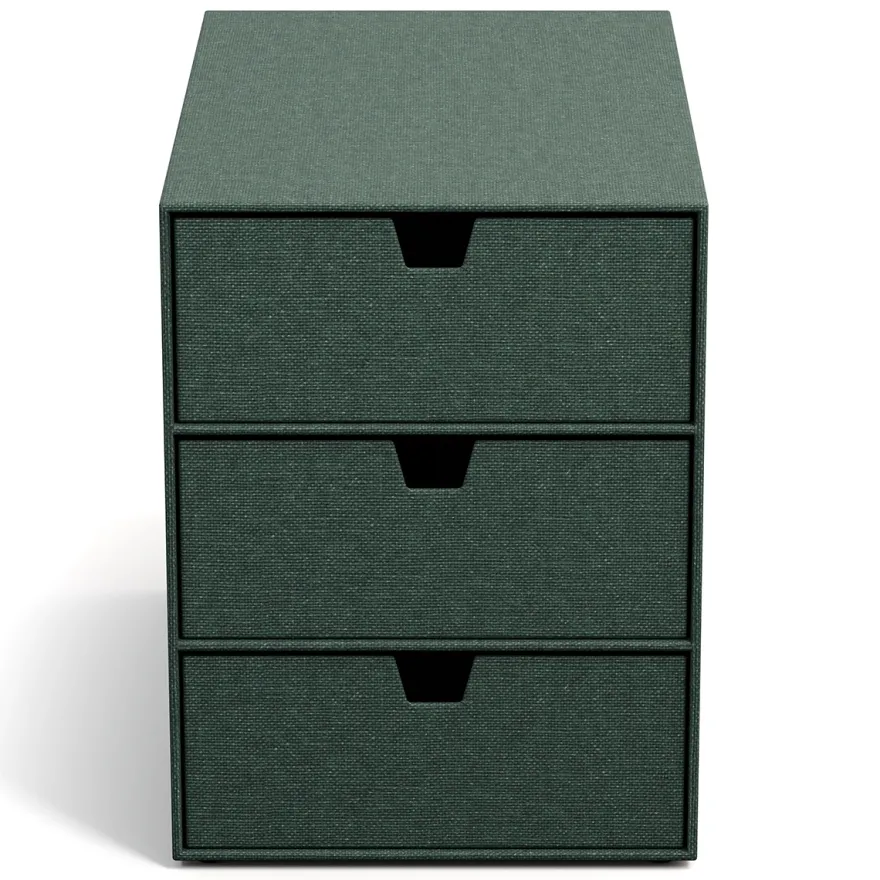 Bigso Box of Sweden - Ingrid - Skuffedarium - Mørkegrøn