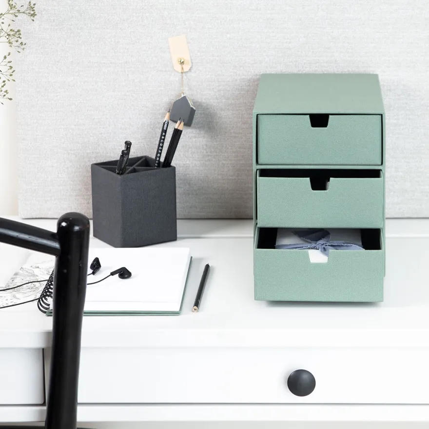 Bigso Box of Sweden - Ingrid - Skuffedarium - Soft Teal