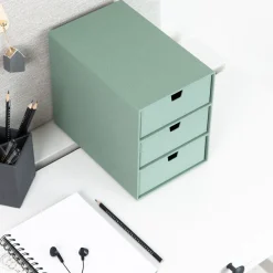 Bigso Box of Sweden - Ingrid - Skuffedarium - Soft Teal