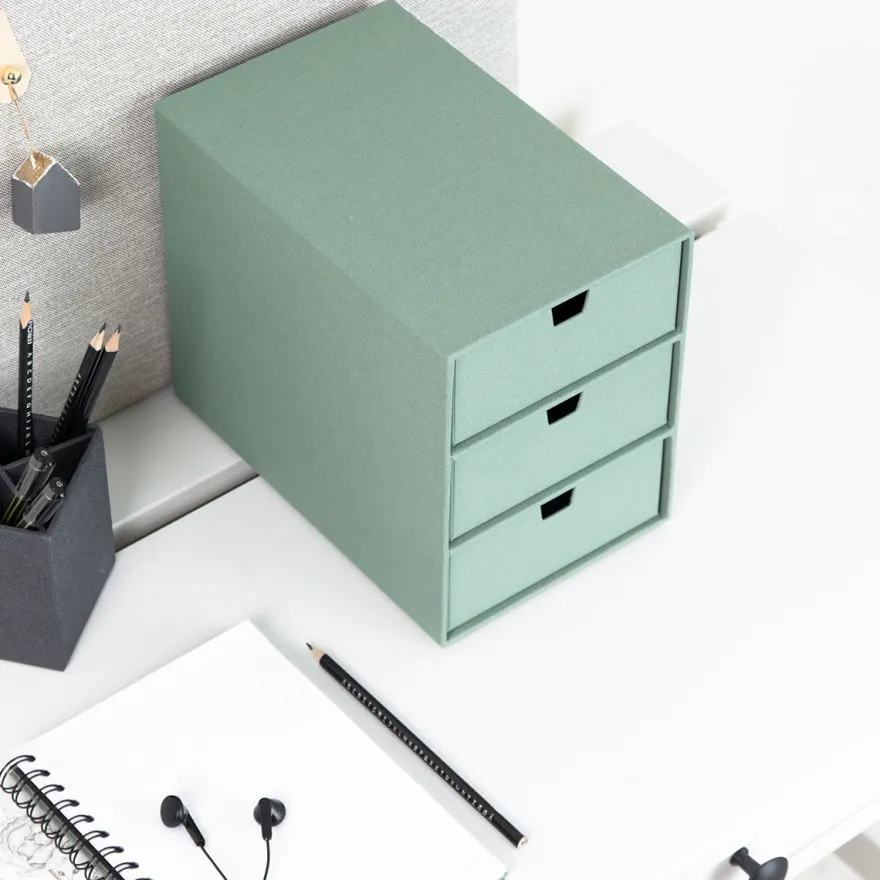 Bigso Box of Sweden - Ingrid - Skuffedarium - Soft Teal