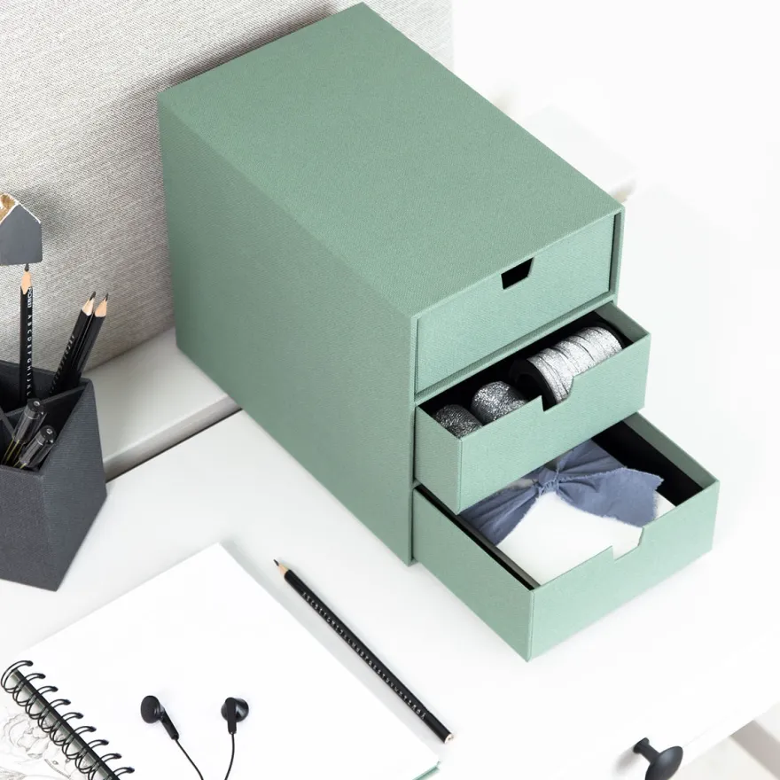 Bigso Box of Sweden - Ingrid - Skuffedarium - Soft Teal