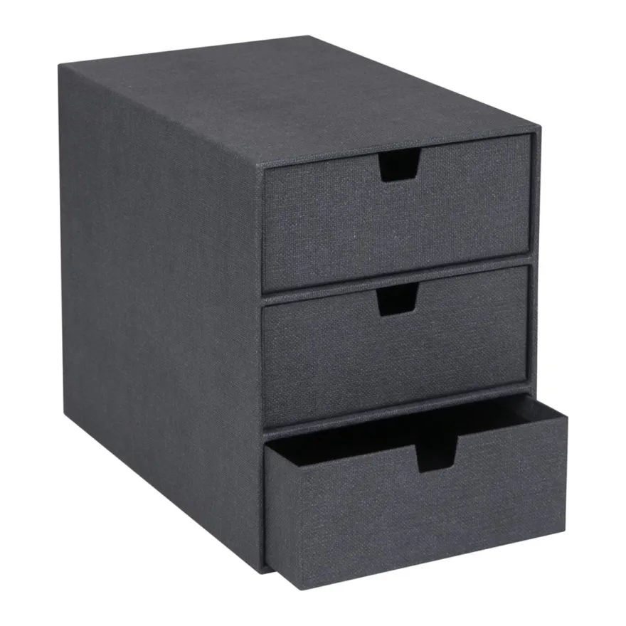 Bigso Box of Sweden - Ingrid - Skuffedarium, Sort