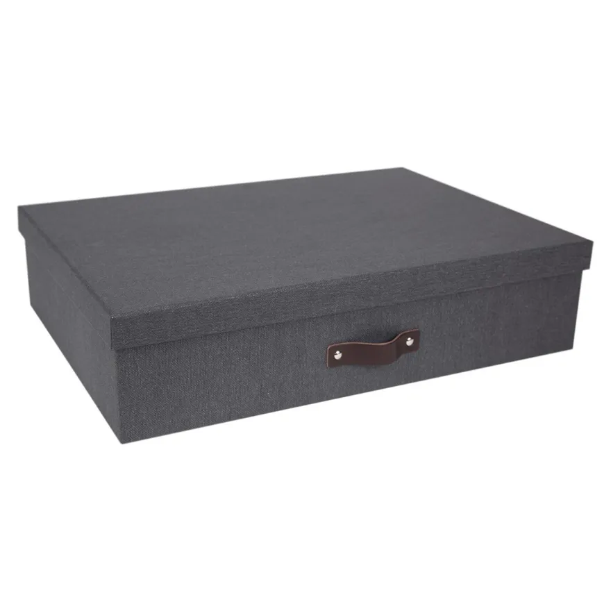 Bigso Box of Sweden - Jakob - Opbevaringskasse med 12 rum, Sort