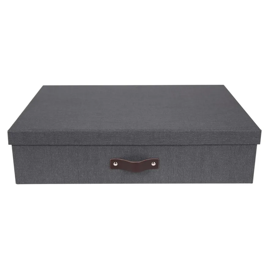 Bigso Box of Sweden - Jakob - Opbevaringskasse med 12 rum, Sort
