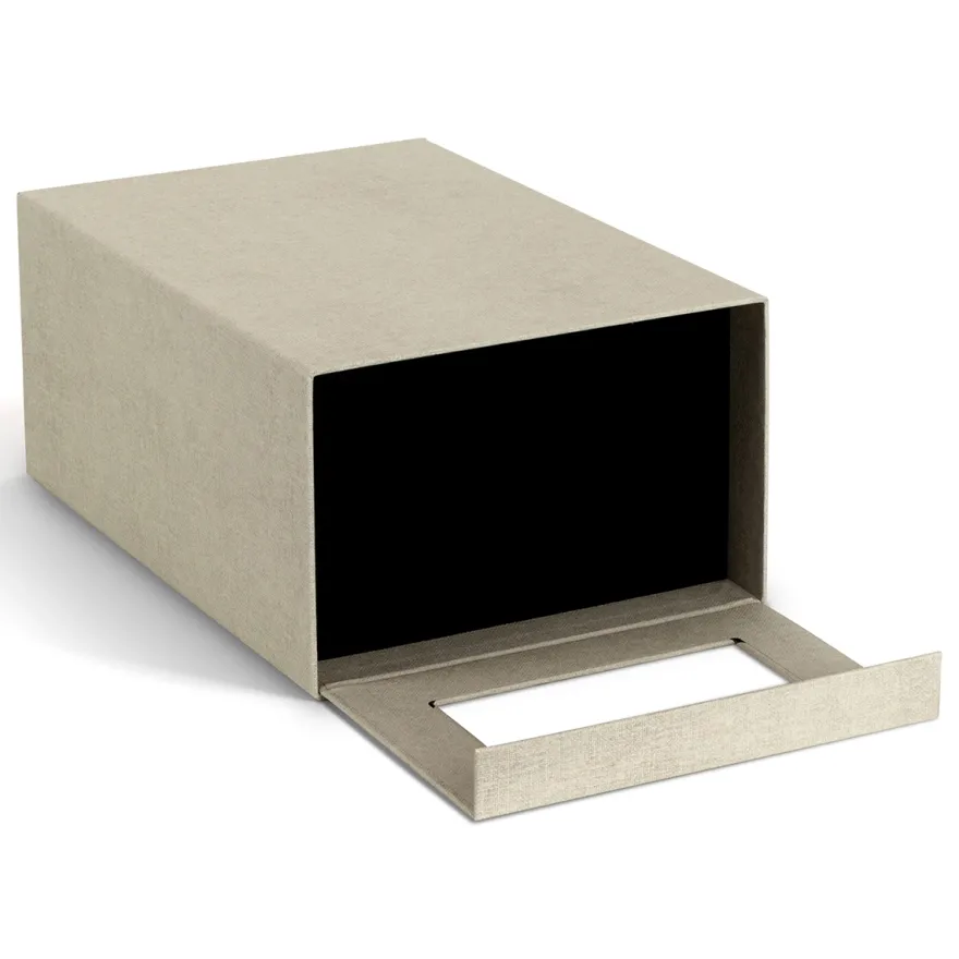 Bigso Box of Sweden - NILS Skoæske med vindue, Linen