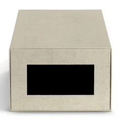 Bigso Box of Sweden - NILS Skoæske med vindue, Linen