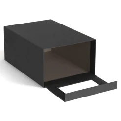 Bigso Box of Sweden - NILS Skoæske med vindue, Sort