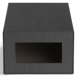 Bigso Box of Sweden - NILS Skoæske med vindue, Sort