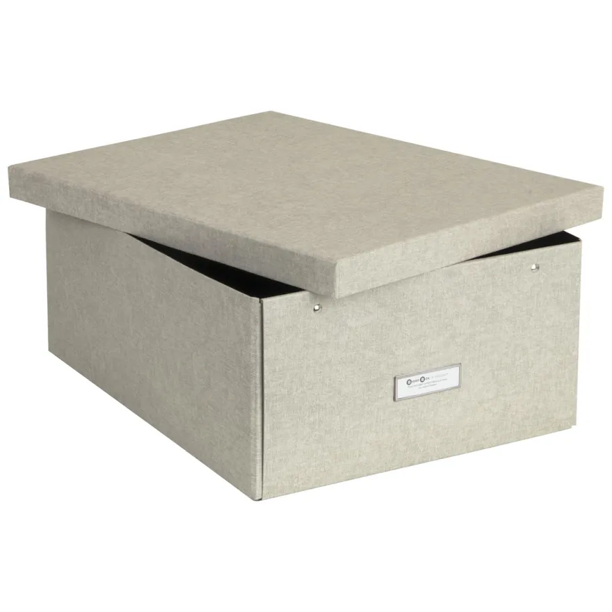Bigso Box of Sweden - Opbevaringskasse Large - Katrin - Linen