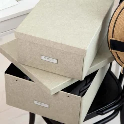 Bigso Box of Sweden - Opbevaringskasse Large - Katrin - Linen