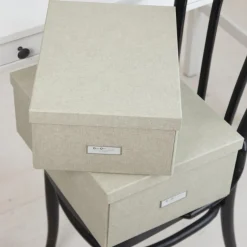 Bigso Box of Sweden - Opbevaringskasse Large - Katrin - Linen