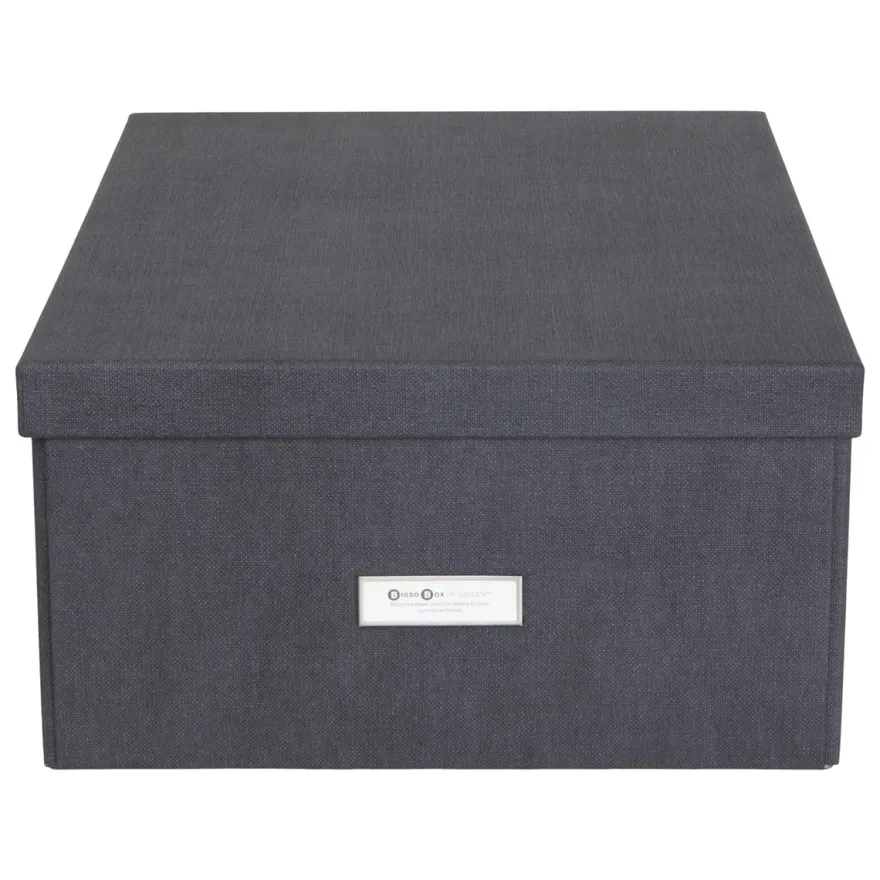 Bigso Box of Sweden - Opbevaringskasse Large - Katrin - Sort