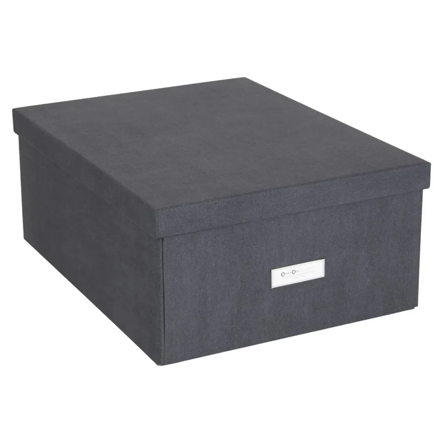 Bigso Box of Sweden - Opbevaringskasse Large - Katrin - Sort