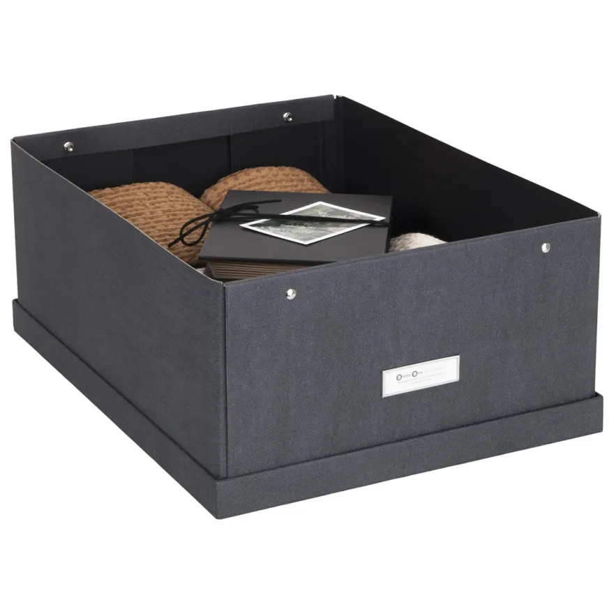 Bigso Box of Sweden - Opbevaringskasse Large - Katrin - Sort