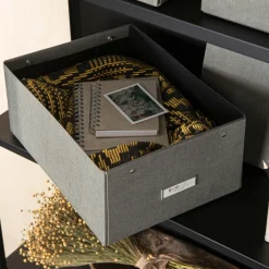 Bigso Box of Sweden - Opbevaringskasse Medium - Katia - Grå