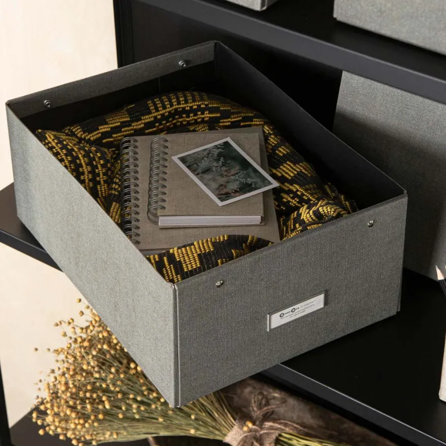 Bigso Box of Sweden - Opbevaringskasse Medium - Katia - Grå