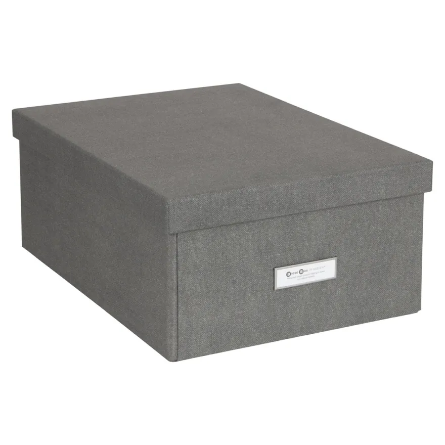 Bigso Box of Sweden - Opbevaringskasse Medium - Katia - Grå