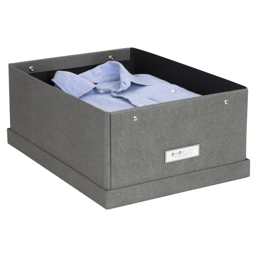 Bigso Box of Sweden - Opbevaringskasse Medium - Katia - Grå