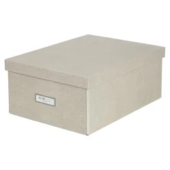 Bigso Box of Sweden - Opbevaringskasse Medium - Katia - Linen