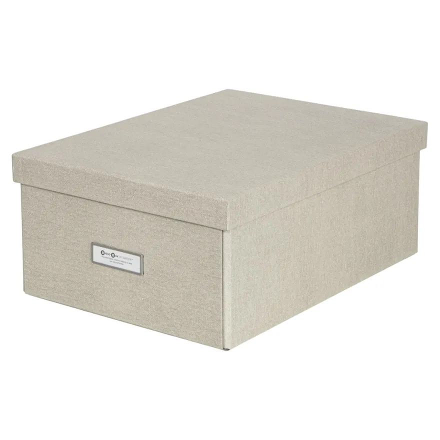 Bigso Box of Sweden - Opbevaringskasse Medium - Katia - Linen