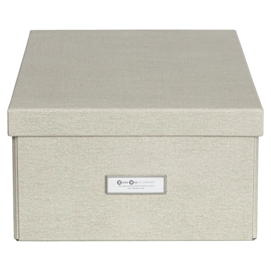 Bigso Box of Sweden - Opbevaringskasse Medium - Katia - Linen